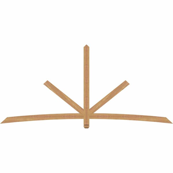 Ekena Millwork Alberta Timber Gable Bracket, Western Red Cedar, 108"W x 49"H x 1 1/2"D x 3 1/2"F, 11/12 Pitch GBW108X49X0204ALB00SWR - main